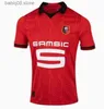 23 24 Stade Rennais voetbalshirts Home Rennes Maillot de Foot 2023 2024 Sulemana Bourigeaud Terrier Doku Laborde Santamaria Men Kids Kit voetbal Shirts T230720