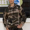 Survêtements pour hommes mode Camouflage imprimé deux pièces ensemble hommes sport Fitness sweat à capuche mince et pantalon pour vêtements loisirs Streetwear