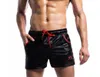 Shorts pour hommes hommes décontracté en cuir PU séchage rapide maillots de bain poche sport salle de sport lâche course troncs planche de natation surf