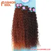 Synthetische Perücken Afro Kinky Curly Haarwebart Bundles 613 Blonde Farbe Synthetisch Natur 6 Stück 20 22 24 Zoll 230227