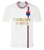 23 24 Lione maglie da calcio Maillot de foot CAQUERET OL 2023 2024 Lyonnais casa lontano maglia da calcio blu BARCOLA CASTELLO JR CHERKI TAGLIAFICO TOLISSO kit uomo bambino set