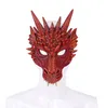 Halloween Dragon Mask Pu Faaming 3D Animal Dragon Mask