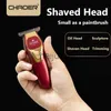 Clippers Trimmers Mini Professional Hair Trimmer Powerful Men 0 MM R Blade Electric Clipper Charging Barber Haircut hine Trimmer Shaver x0728