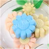 Stampi da forno 3D Fiori a forma di gelatina Mod Sile Girasole Mousse Torta Budino Fondente Stampi per cioccolato Utensili da cucina Drop Delivery Hom Dhn1A