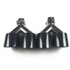 2 PCS Universal Akrapovic Dual avgaser ljuddämpare Tips Glossy Carbon Fiber rostfritt stål Auto Exhasts End Pipes274Z