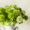 装飾的な花32cm人工植物現実的な小さな草玉玉ねぎポム・デンデリオンシミュレーション緑のプラスチック製の家の装飾のための花