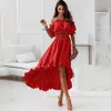 Two Piece Dress Women Summer Skirt Sets Outfits Floral Print Elegant Sexy Off Shoulder Crop Tops Split Long Maxi Skirts Two Pieces Dress Suits 230720