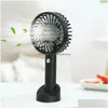 Party Favor Portable Usb Rechargeable Fan Mini Handheld Air Cooling Desktop Ventilation Fans With Base 3 Modes For Travel Outdoor Co Dhsib