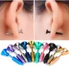 Hypoallergenic titanium stainless steel screws earrings piercing lovers earrings Halloween funny jewelry multicolor New gifts 24pa257g