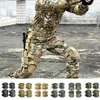 Protetor de joelho tático Paintball Airsoft Hunting War Knee Elbow Almofadas militares Exército Outdoor Game Protector Q0913258j