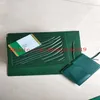 Venta de caja de reloj de alta calidad con bolsa Super Watch box Green Papers Mens Gift Relojes Cajas Bolsa de cuero Tarjeta 0 8KG273c