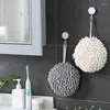 Towel Kitchen Hand Towels Ball Quick Dry Chenille Fiber Handball With Hanging Loops Soft Fuzzy Lint-free For Bathroom Useful Things