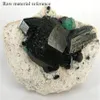 Natural Mineral Stone Rough Black Tourmaline Healing Stone Bead Facettered Hematite Bead Energy Armband för Man Women273q