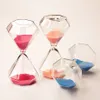 Dekorativa objekt Figurer 5 minuter Diamond Hourglass Sandglas Sandklocka Barn Gifttimer Heminredning Finns i flera färgalternativ 230721