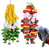 Autres fournitures pour oiseaux jouet à mâcher perroquet Cage morsure cacatoès pour animaux de compagnie aras gris d'afrique grands blocs de bois 230721