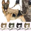 Tactische Hond Harnas Vest Militaire K9 Werken Hondenkleding Harnas Leash Set Molle Hond Vest Voor Medium Grote Honden Duitse herder 1287t