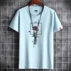 Men's TShirts est T Shirt for Men Clothing Fitness White O Neck Anime Man Tshirt For Male Oversized S6XL Men Tshirts Goth Punk 230720