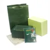 緑色のオリジナルウォッチボックス品質の新しいスタイルペーパーレザーバッグギフトボックスウォッチ173h