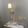 Lâmpada de parede nórdico bronze para banheiro espelho quarto corredor escadas moderna arandela luminária interna luzes led decorativas