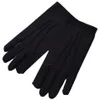 Fingerless Gloves 2Pairs Lot High Quality Elastic Reinforce White Black Spandex Ceremonial For Male Female Waiters drivers Jewelry2777