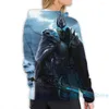 Sweats à capuche pour hommes Sweat pour hommes pour femmes Funny The Lich King In Northrend Print Casual Hoodie Streatwear