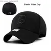 قبعات الكرة السوداء مناسبة بالكامل مغلقة البيسبول قبعة الرجال المطرزة Snap Cap Cap Women's Gorilla Bone Men Cap Z230811