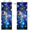 Väggklistermärken 3D Universe Galaxy Planets stjärnor Skriv ut dörrklistermärke DIY WALLPAP KORRIDOR MAUL DECAL Kids Bedroom Decor Presents 230720