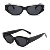 Lunettes de soleil femmes rétro œil de chat petites lunettes femmes/hommes Rivet mode extérieure crème solaire UV400