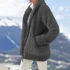 Giacche da donna 2023 Inverno Caldo Cappotto in pelliccia sintetica Cerniera Peluche Cardigan con cappuccio Giacca allentata Cappuccio Felpa Capispalla