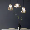 Ljuskronor modern retro led industriell lampa lyster kök ljuskrona belysning restaurang minimalistisk dekor hängande loftljusarmaturer