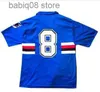 Fans Tops Tees 90 91 Mancini Vialli thuisvoetbalshirt 1990 1991 Maglie da Calcio Sampdoria Retro Vintage klassieke voetbalshirt Maillot T230720