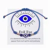 Charm armbanden Turkije Blue Evil Eye kaart armband vrouwen handgemaakte touw ketting Crystal Lucky Eyes kralen meisje partij sieraden cadeau paar Dhhdj