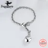 TrustDavis Echt 925 Sterling Zilver Mode Romantische Hart Sneeuwvlok Kralen Ketting Ring Aanzienlijke Voor Vrouwen Bruiloft Sieraden DA2585