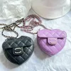 أكياس شهيرة CC Half Moon Heart Designer Mens 2023 Buxury Tote Bag Pochette Small Presh Peneate Peatical Beal Beal Cross Body Counter Clutch Bags chain