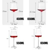 Wine Glasses 2pcs High-end Goblet Red Glass Kitchen Utensils Water Grap Champagne Bordeaux Burgundy Wedding Square Party Gift