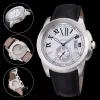 Fashion Style Mans horloges mechanisch automatisch horloge voor mannen White Face lederen band CA16248u