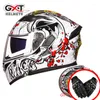 Capacetes de motocicleta Filp UP LOCOMOTIVE Dual Visor Smoke Inner Riding Racing Street Moto Casque Capacete GXT902