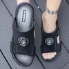 Leder Großer echter Sommer Klassiker Pantoffeln weiche Sandalen Männer römisch Komfort Wanderschuhe Schuh Schuh