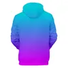 Herrhuven Neon 3D Printing Hoodie Sportwear Men's and Women's Casual Fashion Sports All-Match Streetwear Harajuku Style Hooded