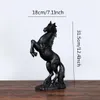 VILEAD 12 4'' Resin Horse Statue Living Room Crafts Decorative Ornaments Creative Home Horse To Successful Opening Lucky3356