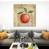 Arte abstrata contemporânea em tela La Pomme texturizada pintura a óleo feita à mão para decoração de parede