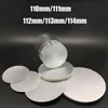 200pcs 110mm 111mm 112mm 113mm 114mm PE PET PP HDPE Verre Acrylique Induction Bouchon De Bouteille Joints Feuille D'aluminium Joints Joint Pads201H