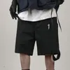 Herr shorts höft fasta byxor retro casual streetwear fickor last löst manlig multi harjuku hoppfärg band