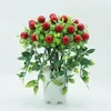 Decorative Flowers Artificial Plants Wishful Fruit Bonsai Fake Tree Foam Fruits Potted Faux Branch Top Tower For Home El Office Wedding