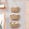 Other Home Garden Detachable Hanging Basket With 3 Pockets MultiLayer Wall Storage Bag Organiser For Bedroom Bathroom Kitchen Organizer 230719