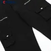 Men s Jeans Solid Color Multi Pocket Straight leg Mens High Street Casual Zipper Decoration Denim Pants 230720