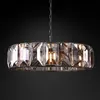 Round crystal chandelier lighting living room bedroom hanging lamp luxury gold light fixtures AC 100-240V DHL3043