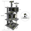 52 Cat Tree Activity Tower Pet Kitty Furniture with Scratching Posts Ladders247p