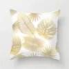 Federa per cuscino Fodera per cuscino in foglia d'oro Decorazione in poliestere Cuscini per divano Soggiorno Auto Coussin 4545 Decorativo Nordic Home Decor 230721