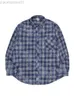 Men's Casual Shirts New Gothic Clothes Shirts for Men Brushed Check Shirts Men Blue Plaid Long Sleeve Oversized Cardigan Tie-dye Male Mens Shirt L230721